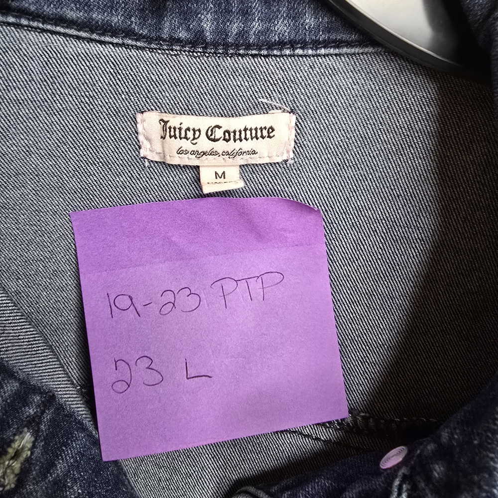 Juicy Couture Blue Studded Denim Jacket - Picture 9 of 9